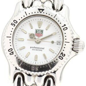 TAG HEUER S/el S90.808 Date white Dial Quartz Ladies Watch_890753